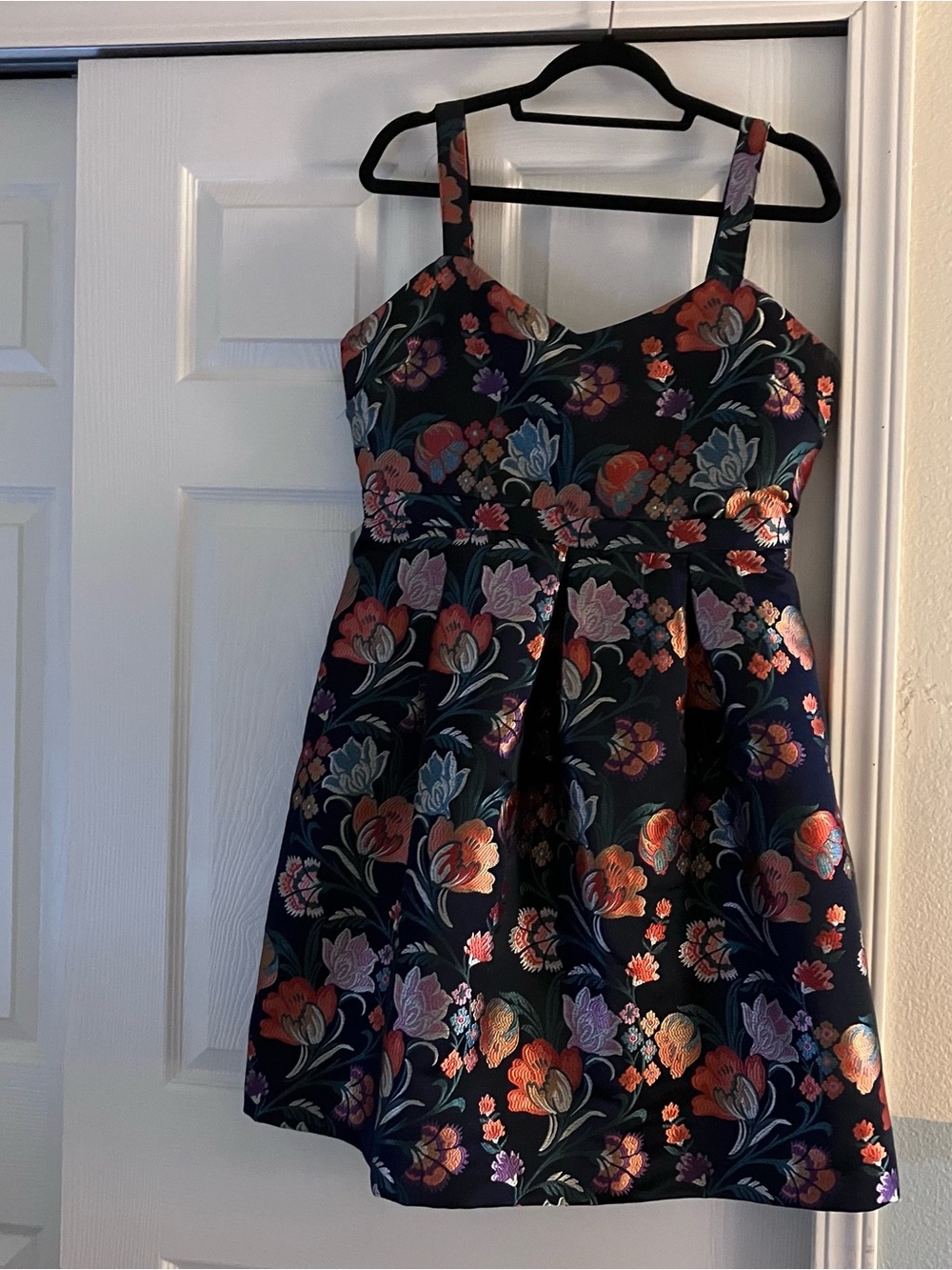 Modcloth Navy Floral Dress
